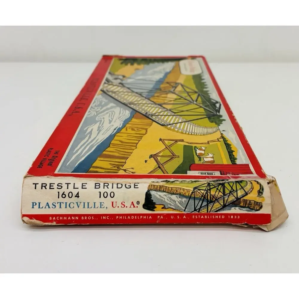 Plasticville O & S Gauge Trestle Bridge 1604-100 Complete w/ Box